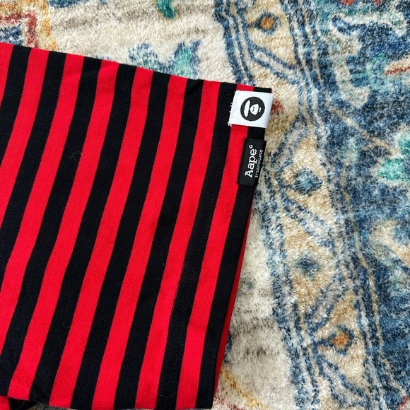 Aape NWT Striped Logo T-shirt Large - Picture 6 of 8